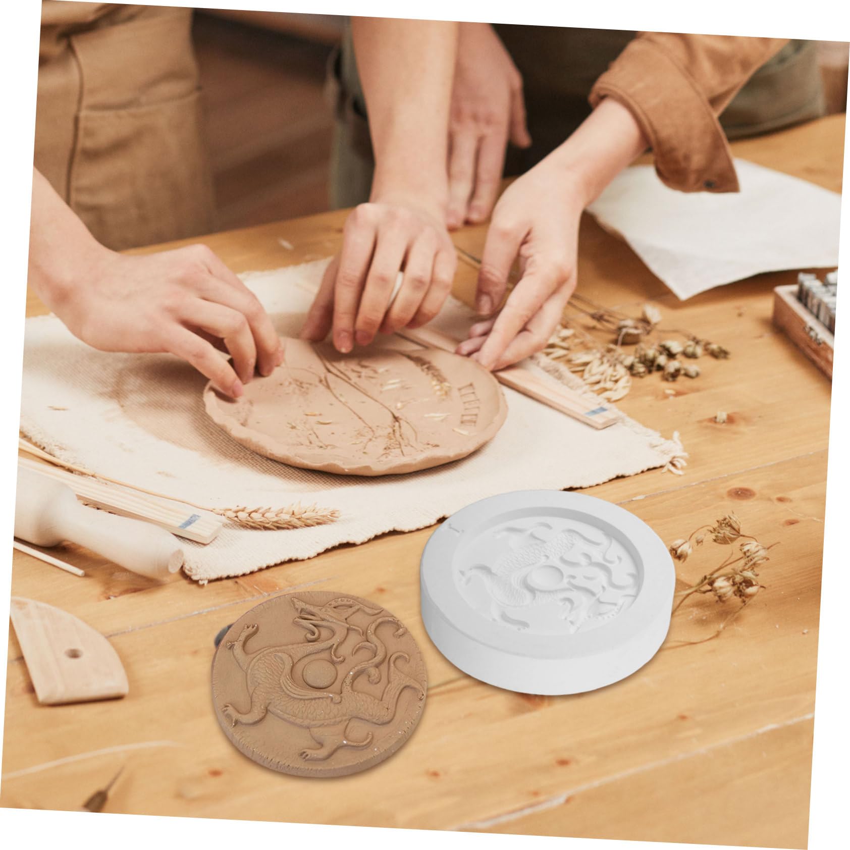 Amazon.co.jp: CIMAXIC セラミック 印刷 ブランク 型 石膏 型